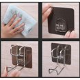 thumbnail image 3 of 2 ganchos adhesivos sin perforación, acero inoxidable 304 para uso doméstico, colgador de pared ultrafuerte impermeable/resistente para cocina, baño, Basi, 3 of 5