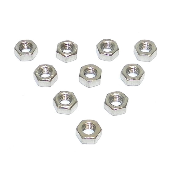 WSM 6mm Stainless Flanged Hex Nut 10 Pack - 014-601