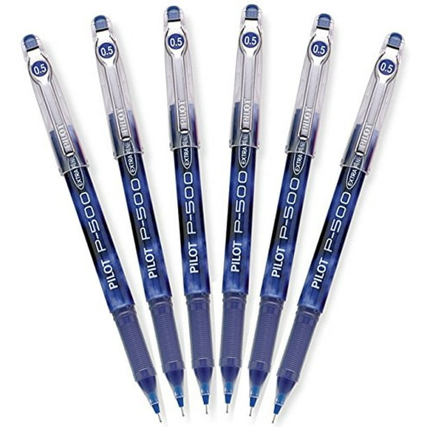 Pilot Precise P500 Gel Ink Rolling Ball Pens, Extra Fine Point, Blue
