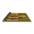 thumbnail image 2 of Ahgly Company Indoor Square Abstract Yellow Modern Area Rugs, 5' Square, 2 of 4