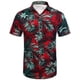thumbnail image 2 of Camisa hawaiana para hombre, informal, holgada, playera, con solapa y botones Pompotops  oipoqjl44724, 2 of 4