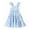 Blue, variant on Kids Toddler Girls Dress Princess Sleeveless Beach Butterfly Sundress
