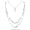 Gold Multilayer/Beads/Cross, variant on Women's multi-layered gold cross necklace, a street-style jewelry piece, perfect as a holiday gift.