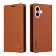 thumbnail image 5 of Funda para iPhone 16 Estuche de Cuero PU Tipo Cartera con Ranuras para Tarjetas y Cierre Magnético, 5 of 5