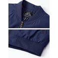 thumbnail image 5 of TACVASEN Mens Jackets Zip Pockets Bomber Sportswear Fall Thicken Coat Navy m, 5 of 7