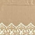 thumbnail image 4 of Collections Etc Elegant Lace Border Trim & Solid-Color Window Curtain Taupe Swags, 4 of 5