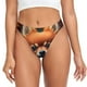 thumbnail image 1 of Balery Colorful Leaf Chihuahua Tangas de Algodón para Mujer con Estampado – Ropa Interior Sexy, Transpirable, G-string-Large, 1 of 6