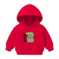 thumbnail image 2 of Cethrio Hoodies for Toddler Girls Long Sleeve Warm Christmas Gifts Clearance Graphic Printed Kids Red Fall and Winter Clothes Size 5-6 Years, 2 of 5