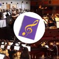 thumbnail image 5 of Desiderio 1 carpeta de música, 30 páginas (puede caber 60 hojas), carpeta de música A4, libro de partituras de piano, color morado, 5 of 5