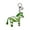 Jungle Green, variant on Women's Zebra Animal Print Keychain Key Fob Bag Charm (Black & White)