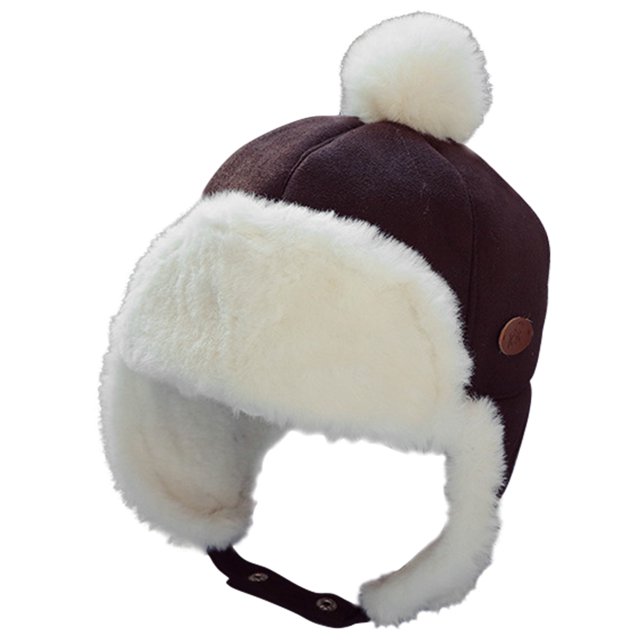Trapper Hat Thick Adjustable Ear Flaps Unisex Trooper Cap Winter Hat for Kids