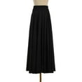 thumbnail image 3 of Kaerm Women's Ruffle High Waist Elastic Waistband Dance Skirts Ballroom Dance Stage Performance Black XL, 3 of 6