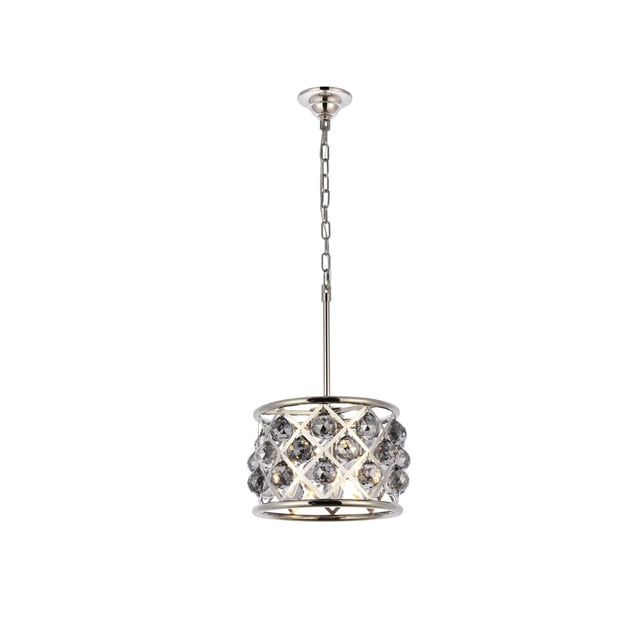 Elegant Lighting Madison 12" 3 Light Royal Crystal Pendant Lamp