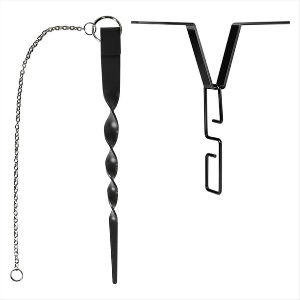 Gancho para Cadena de Lluvia, Anclaje para Cadena de Lluvia, Posicionador de Canalones de Jardín, Retenedor de Cadena para Lluvia para Instalación de Cadena de Lluvia