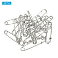 thumbnail image 3 of Uxcell Safety Pins 1.5 inch Large Metal Sewing Pins Silver Tone 20Pcs, 3 of 5