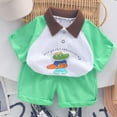 thumbnail image 4 of NIEWTR Boy's 2 Piece Summer Beach Set Short Sleeve Tee with Elastic Waist Short SetsSummer Pjs For 18-24 Months 2t 3t 4t 5t 6t Summer Pjs kids,18-24 Months, 4 of 4
