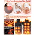 thumbnail image 3 of Heated Vest for Men Women - Upgrade 17 Heating Zones Electric USB Warming Vest Rechargeable Heat Vest for Hunting Motorcycle Outdoor Golf (Battery Not Included) (XL, Grey), 3 of 6