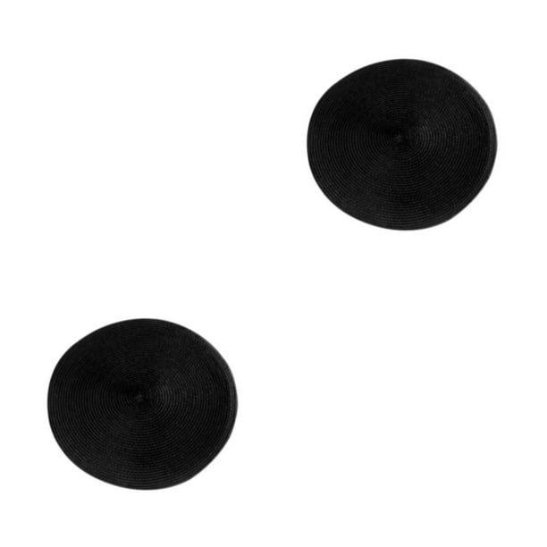 Wosthever Tapete de liviano y fácil de cuidar para una elegancia moderna, resistente y duradero, negro negro 2Conjunto