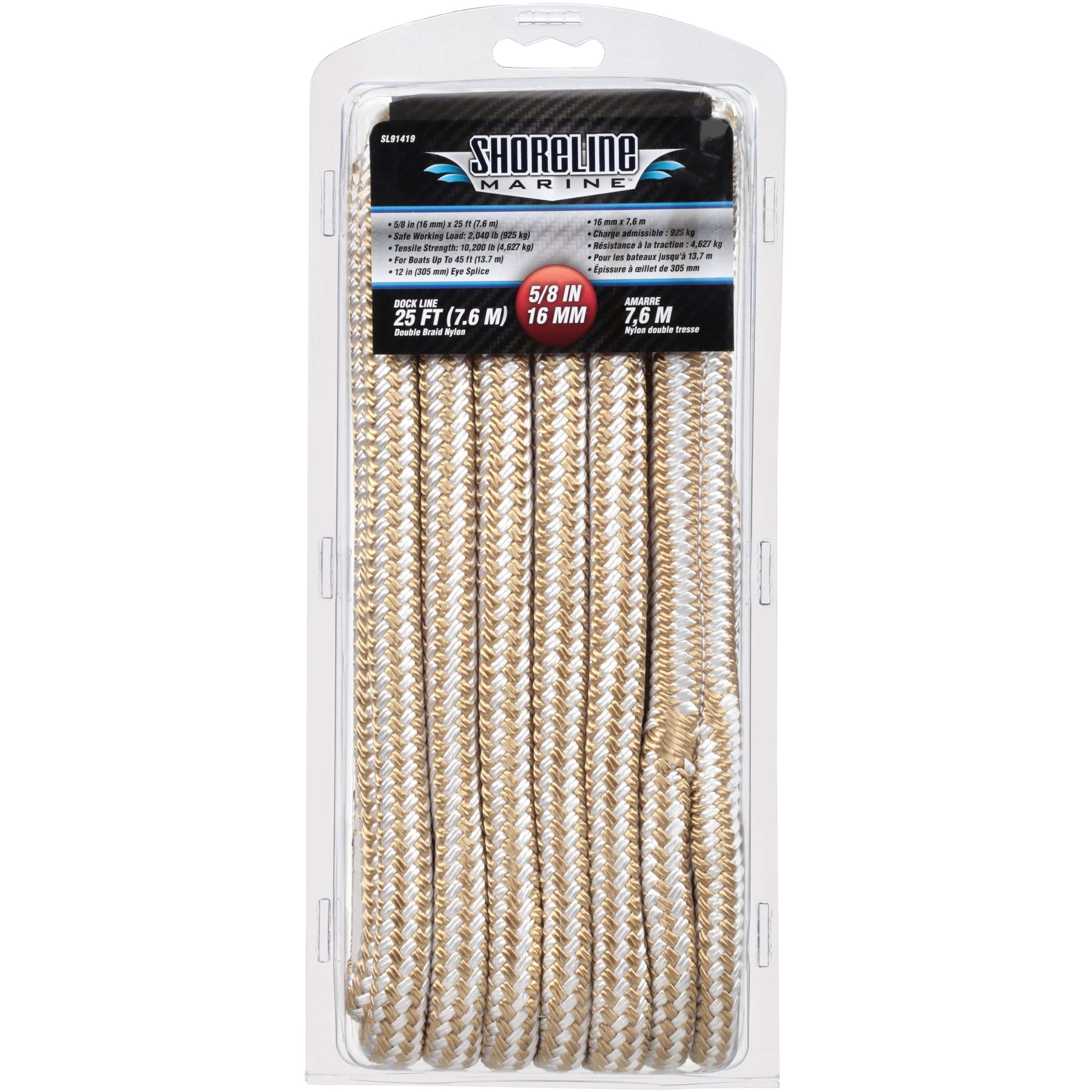 Shoreline Marine Twisted Nylon Dock Line Shoreline Marine Twisted Nylon Dock Line