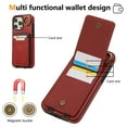 thumbnail image 2 of Allytechgroup Wallet Case for iPhone 15 Pro with Credit Card Slot, RFID Blocking PU Leather Flip Case with Lanyard & Kickstand Shockproof and Anti-Scratch Bumper for Women Girls, Red, 2 of 7