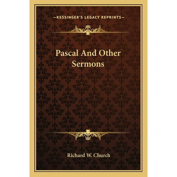 Pascal And Other Sermons (Paperback)