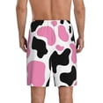thumbnail image 4 of Lsque Cow Spots Mens Sleep Pajama Shorts,Short Pajama Pants, Cotton Ultra-Soft Knit-X-Large, 4 of 9