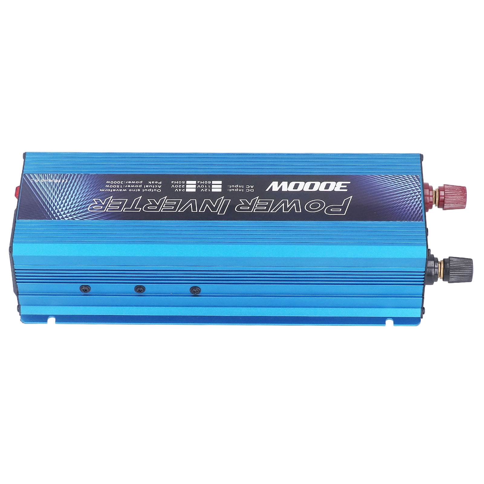 Power Inverters Pure Sine Wave, Car Power Inverter Sine Wave Converter, Wave Converter with USB Port Cooling Fan 3000W DC 12V To AC(110V-Blue)