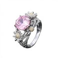 thumbnail image 4 of European And American Fashion Sunflower Diamond Ring, 4 of 9