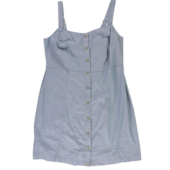 Hurley Womens Snap Down Chambray Dress, Blue, X-Small