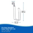 thumbnail image 5 of Kenney Over the Tank Toilet Paper Holder, Metal, Brushed Nickel, 5 of 5
