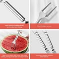 thumbnail image 6 of Djiypn 2PCS Watermelon Fork Cutter, 2-in-1 Stainless Steel Cutters, Dual Head Watermelon Slicer Knife, Kitchen Cutter Knife for Family, 6 of 8