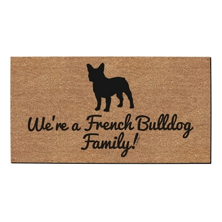 

ThisWear Frenchie Mom We re A French Bulldog Family New Home Decor Doormat Simulated Coir