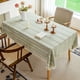 thumbnail image 4 of Mantel de jacquard calado con ribete de borlas | Cubierta decorativa para mesa de comedor, ideal para restaurantes y decoración del hogar, 4 of 6