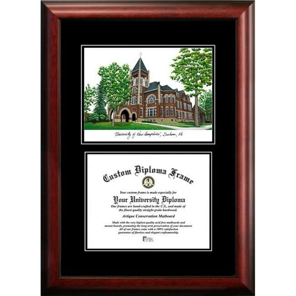 Campus Images NH998D-108 8 x 10 in. University of New Hampshire Diplomate Diploma Satin Mahogany Frame