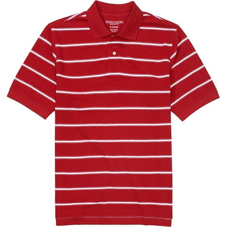 Faded Glory - Big Men's Striped Pique Polo