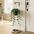 thumbnail image 6 of Hanging Plant Bracket Metal Hook Black | Heavy Duty Wall Mounted Hanger for Flower Basket, Bird Feeder, Wind Chimes, Planter | Indoor Outdoor Garden Decor 10.2" Holds 48 lbs, 6 of 7