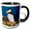 Black/White, variant on 3drose, Atlantic Puffin, Latrabjerg Peninsula, Iceland - Eu14 Rbe0121 - Ralph H. Bendjebar, 11oz Magic Transforming Mug