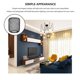 thumbnail image 3 of FUTUREORYY 1Ud Colgante De Metal Negro Con Pantalla Decorativa Para Y Dormitorio, 3 of 6
