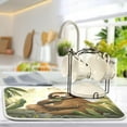 thumbnail image 5 of Cute Sloth Dish Drying Mat, Absorbent Microfiber Pad Protector For Kitchen Counter Top Mat Dish Drainboard 16x18in Home Decor, 5 of 7