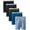 5 Pack - Dyed Assorted, variant on Hanes Men's Tagless Exposed Waistband Boxer Briefs, Assorted, X-Large