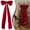 Red, variant on Christmas Decorations,6 Ft Giant Big Red Velvet Bow for Christmas Tree Topper Wall Mantle Indoor Party Valentines Xmas Decoration