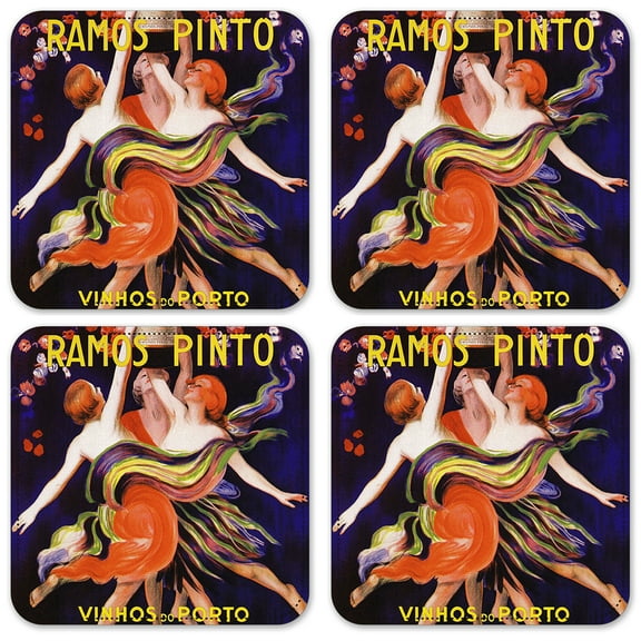 Vinyl Drink Coasters - Set of 4 - Ramos Pinto
