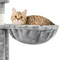 thumbnail image 4 of Yaheetech 67.1" H Large Cat Tree with 2 Big Condos and 1 Basket, Light Gray, 4 of 6