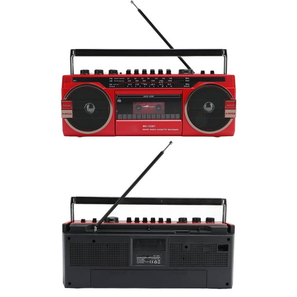 Grabadora De Reproductor De Cintas De Cassette Portátil, Radio AM SW Con Bluetooth, Convertidor USB A MP3, Jack De Auriculares De 3.5 Mm, Registro Retro Cassette Player