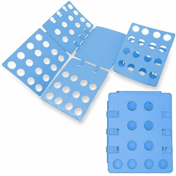 Wyzworks V2 Magic Fast Clothes Folder Adjustable Adult T Shirts Folding Board New Version Blue Walmart Com Walmart Com