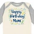 thumbnail image 4 of Inktastic Happy Birthday Mom Boys or Girls Long Sleeve Baby Bodysuit, 4 of 5