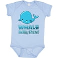 thumbnail image 3 of Inktastic Whale, Hello There Boys or Girls Baby Bodysuit, 3 of 5