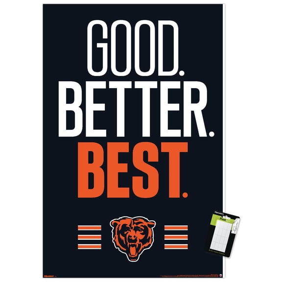 NFL Chicago Bears - Good Better Best Wall Poster, 22.375" x 34"