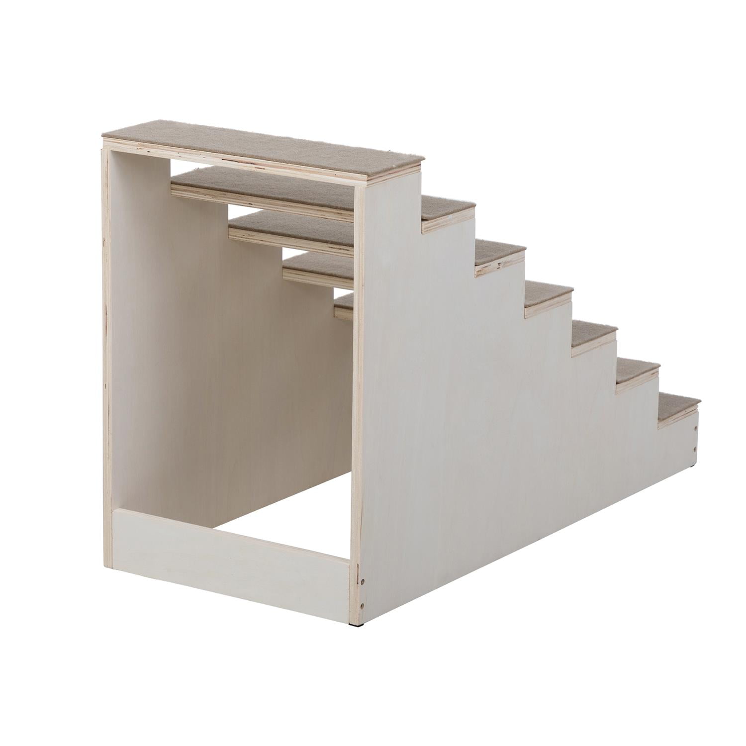 Pefilos 22" Wooden Pet Steps for Small Dogs and Cats, Ramp Stairs for Couch, Sofa, and High Bed Climbing, 7-Step, Natural Pefilos 22" Wooden Pet Steps for Small Dogs and Cats, Ramp Stairs for Couch, Sofa, and High Bed Climbing, 7-Step, Natural