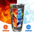 thumbnail image 6 of Goofa Dinosaur Skeleton for 20 oz Skinny Tumbler Stainless Steel Coffee Mug Slim Vacuum Insulated Travel Cup Car Cup-Straw Three-piece Set, 6 of 8